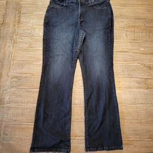 NYJD BILLIE MINI BOOTCUT JEANS SIZE 14W Dark Wash Lift Tuck Technology